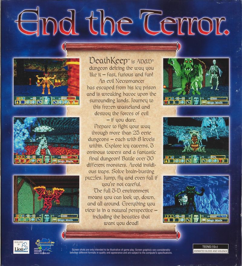 DeathKeep — box-2D-back (US)