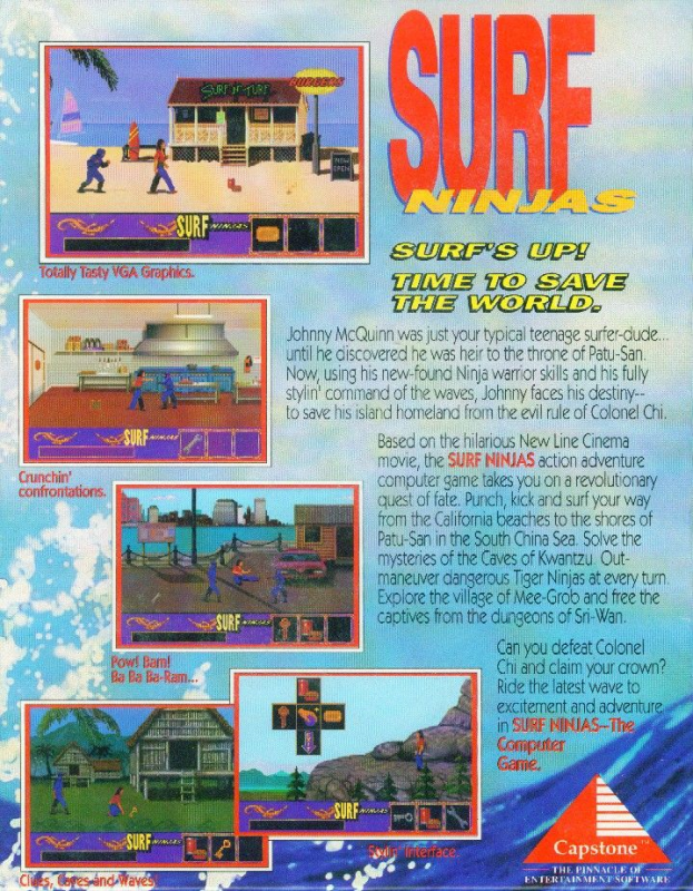 Surf Ninjas — box-2D-back (US)