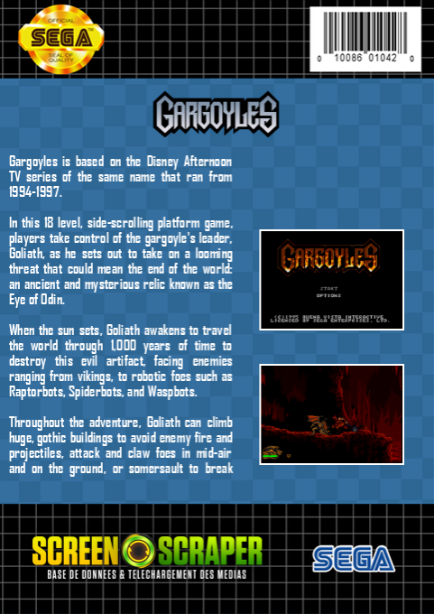Gargoyles — box-2D-back (SS)