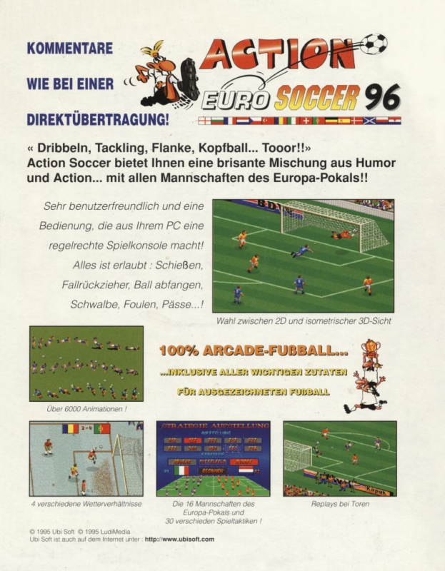 Action Euro Soccer 96 — box-2D-back (DE)