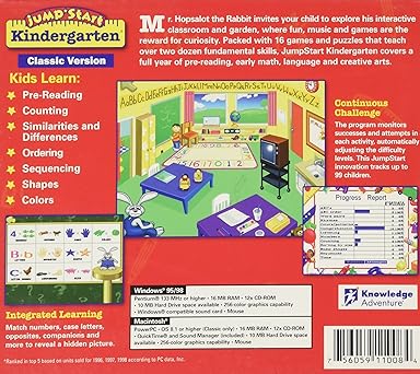 JumpStart Kindergarten — box-2D-back (WOR)