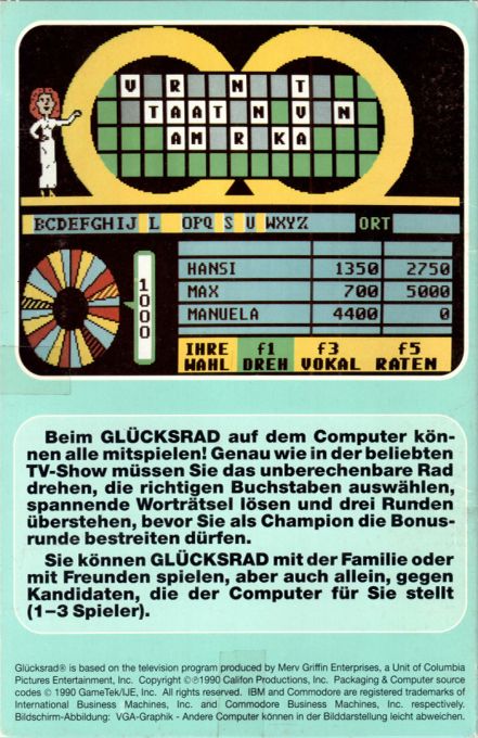 Wheel of Fortune — box-2D-back (DE)