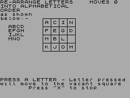 Letter Move — ss (WOR)