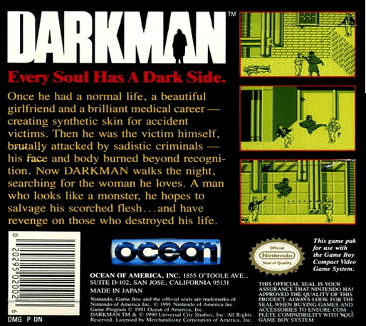 Darkman — box-2D-back (US)