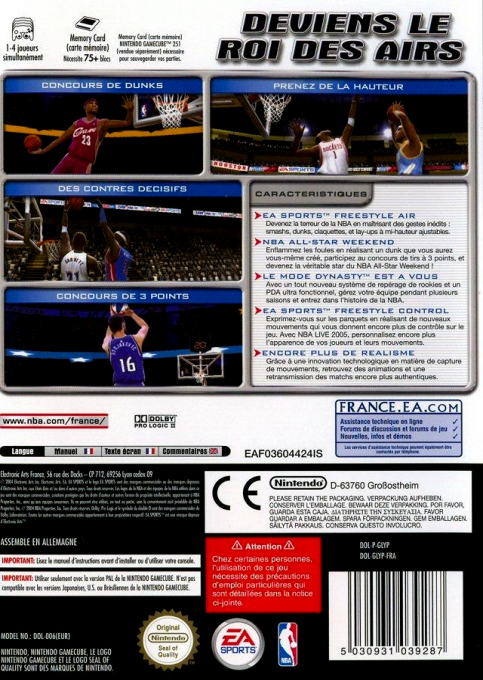 NBA Live 2005 — box-2D-back (FR)