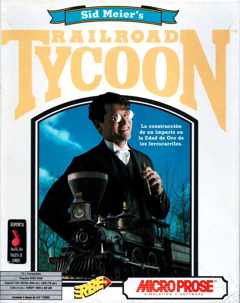 Sid Meier's Railroad Tycoon — box-2D (SP)