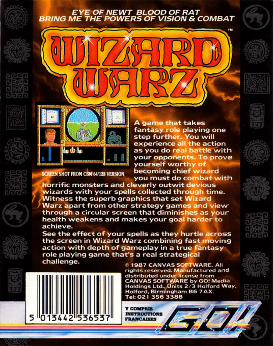Wizard Warz — box-2D-back (EU)