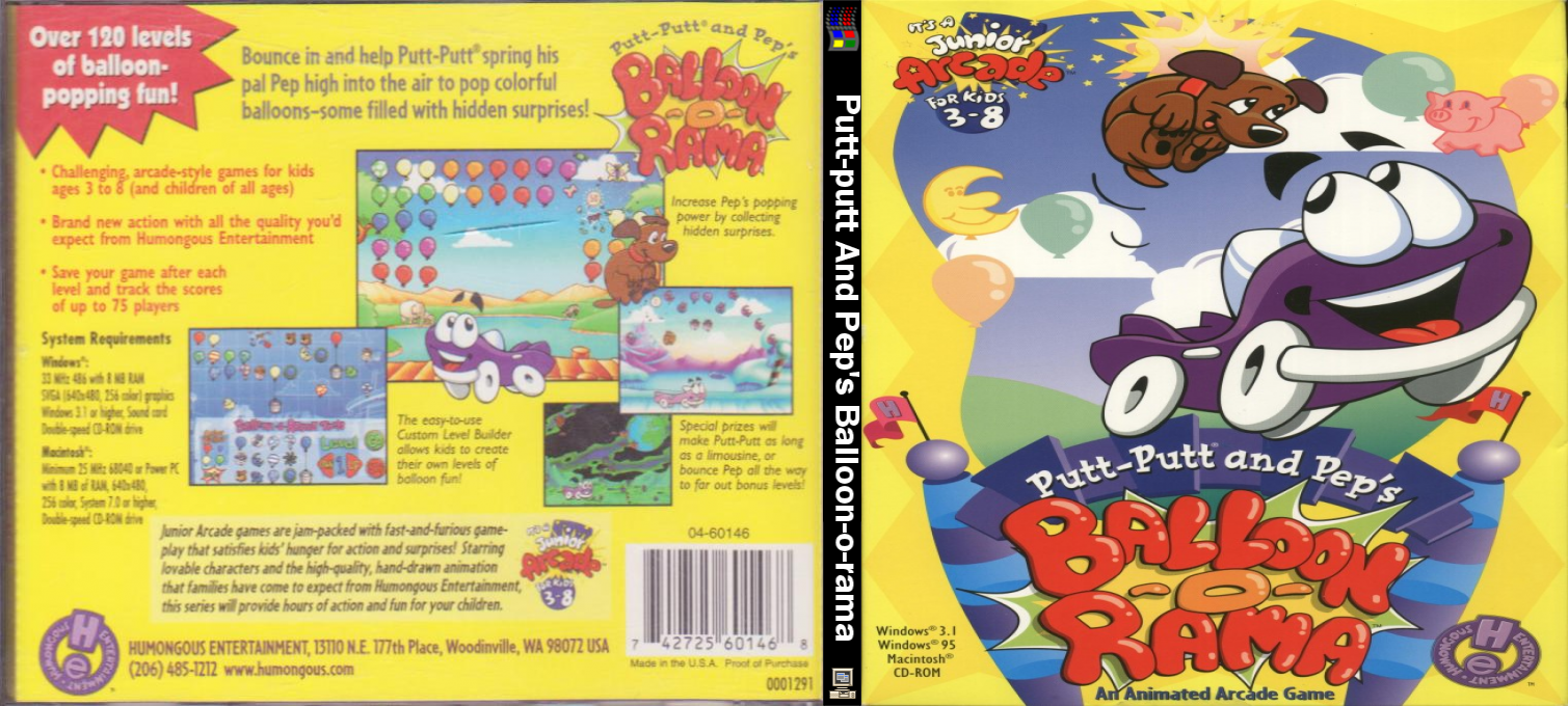 Putt-Putt and Pep's Balloon-o-Rama — box-texture (CUS)
