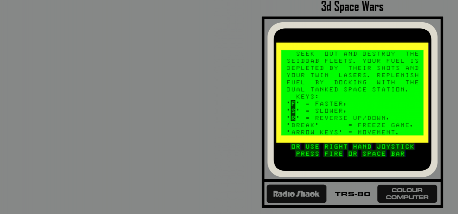 3d Space Wars — box-texture (SS)
