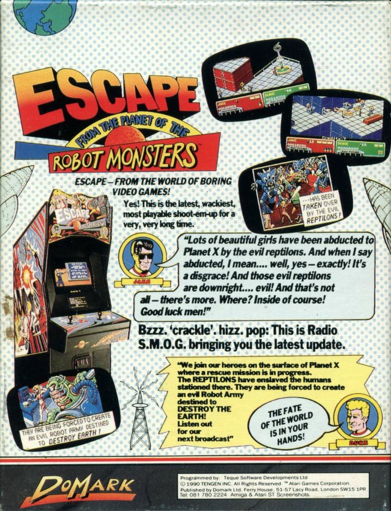 Escape From The Planet Of The Robot Monsters — box-2D-back (UK)