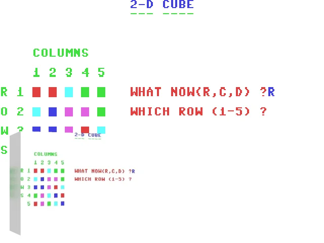 2-D Cube — mixrbv2 (WOR)