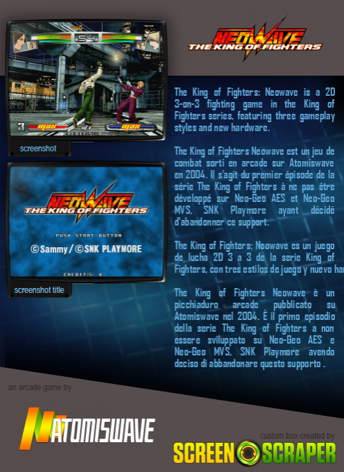 The King of Fighters Neowave — box-2D-back (SS)