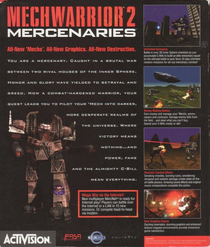 Mechwarrior 2 - Mercenaries — box-2D-back (EU)