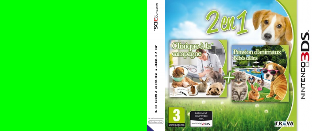 2in1 - My Vet Practice 3D - In the Country + My Baby Pet Hotel 3D — box-texture (FR)