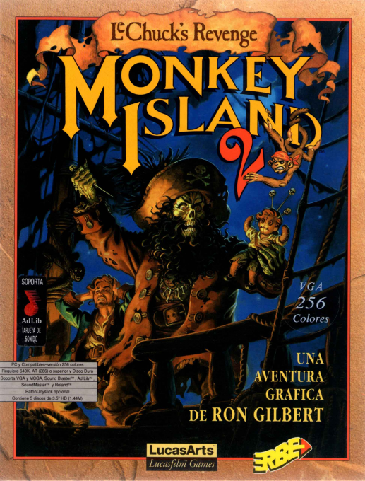 Monkey Island 2 - Lechuck's Revenge — box-2D (SP)