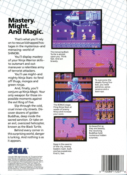Shinobi — box-2D-back (US)