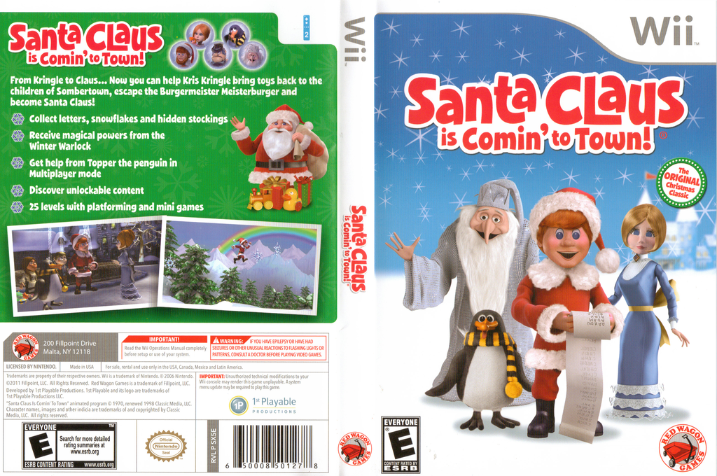 Santa Claus Is Comin' To Town! — box-texture (US)