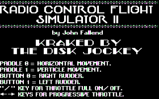 Radio Control Flight Simulator — sstitle (WOR)