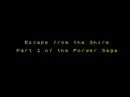 Escape From the Shire — sstitle (WOR)