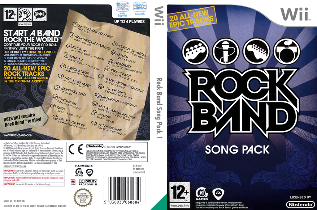 Rock Band Song Pack 1 — box-texture (US)