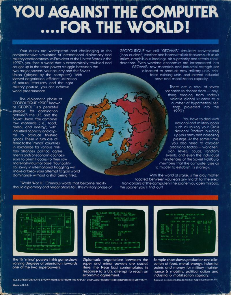 Geopolitique 1990 — box-2D-back (US)
