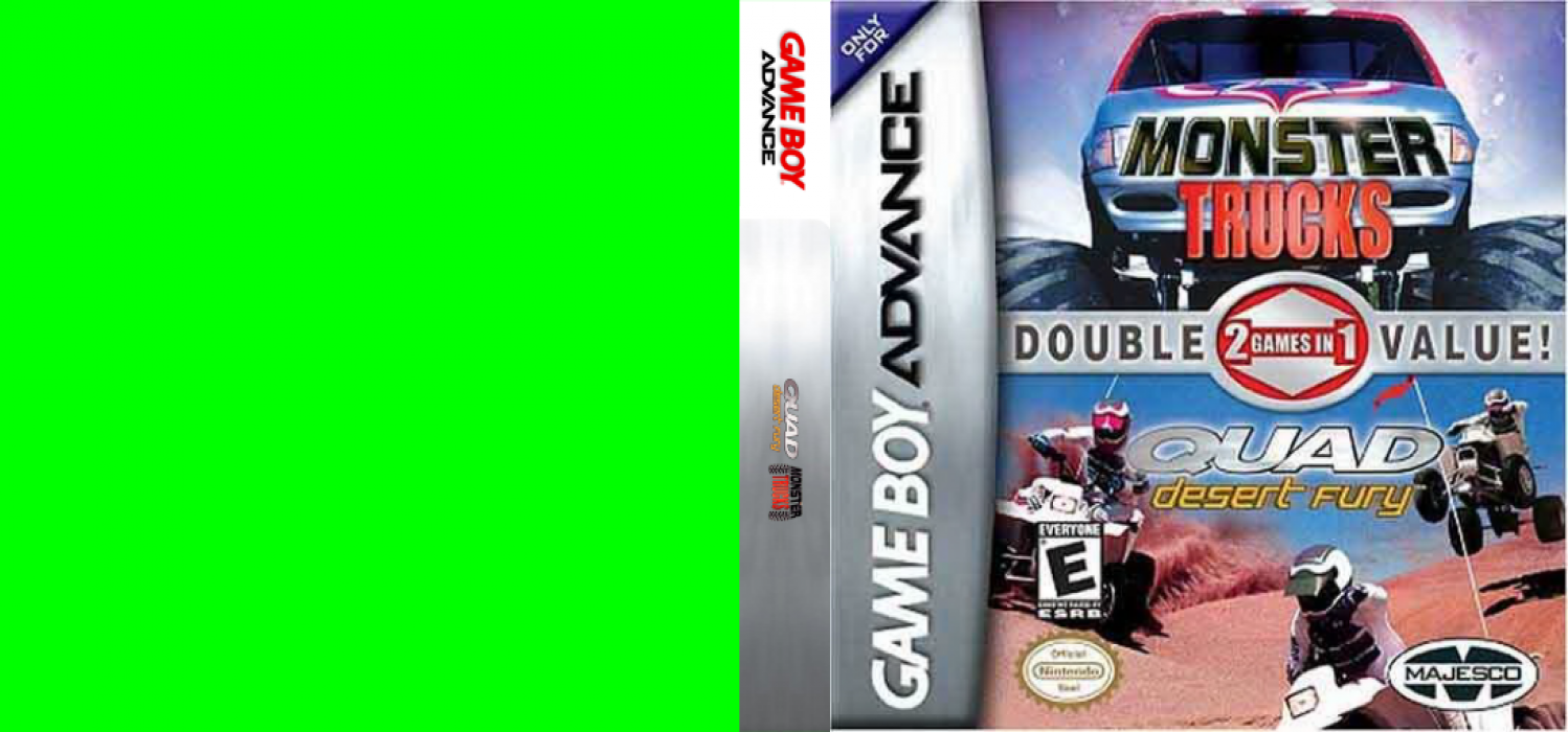 Double Game! - Quad Desert Fury & Monster Trucks — box-texture (US)