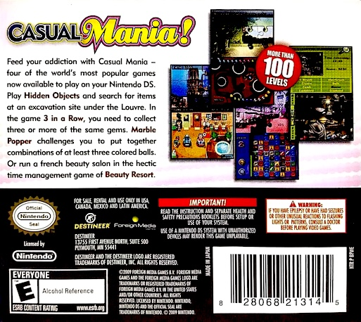 Casual Mania — box-2D-back (US)