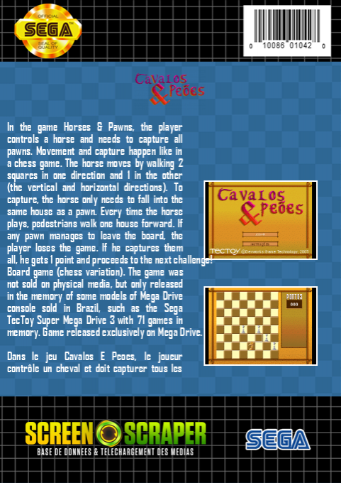 Cavalos E Peoes — box-2D-back (SS)