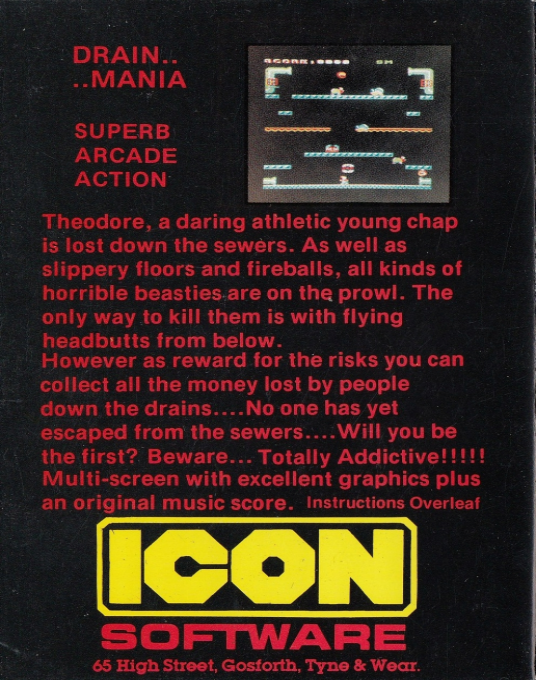 Drain Mania — box-2D-back (EU)