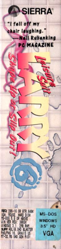 Leisure Suit Larry 6 - Shape Up Or Slip Out — box-2D-side (EU)