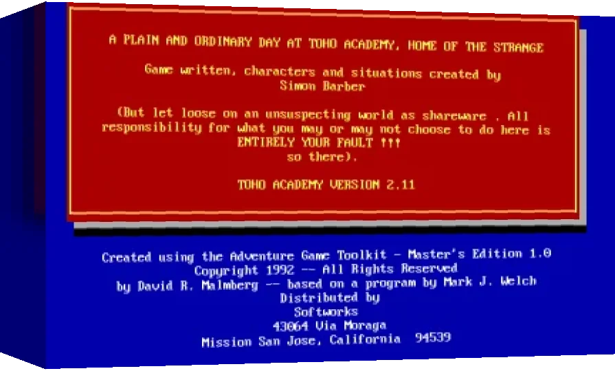Toho Academy Adventure — box-3D (WOR)