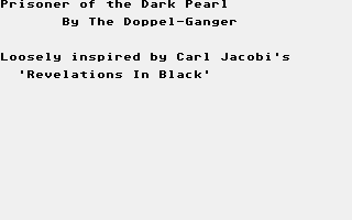Prisoner Of The Dark Pearl — ss (WOR)