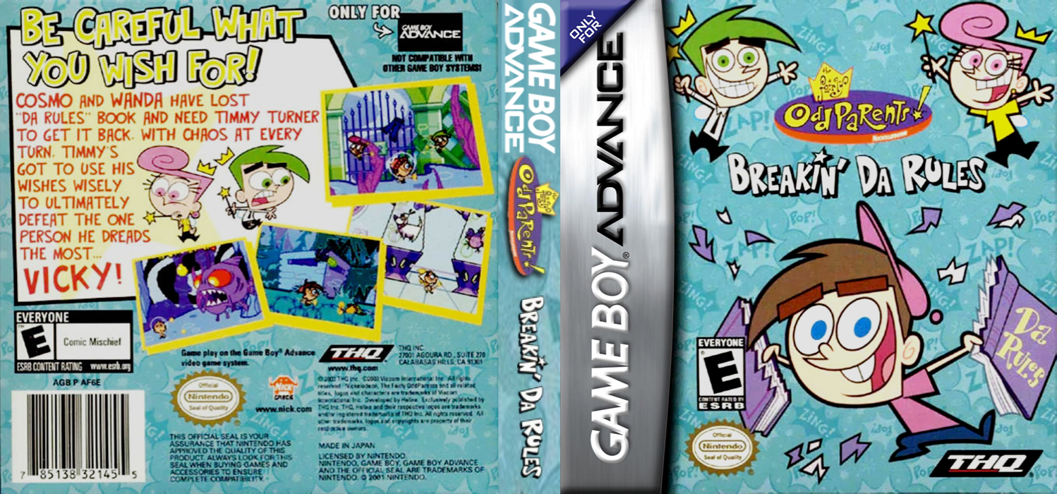 Fairly Oddparents!, The - Breakin' Da Rules — box-texture (US)