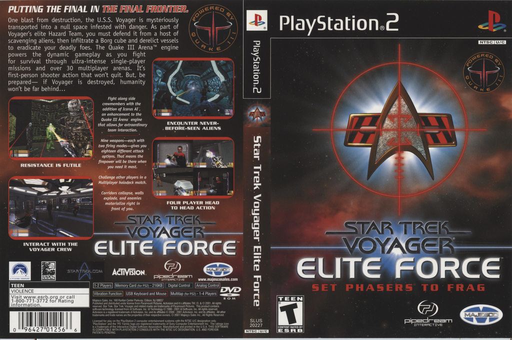 Star Trek Voyager - Elite Force — box-texture (US)