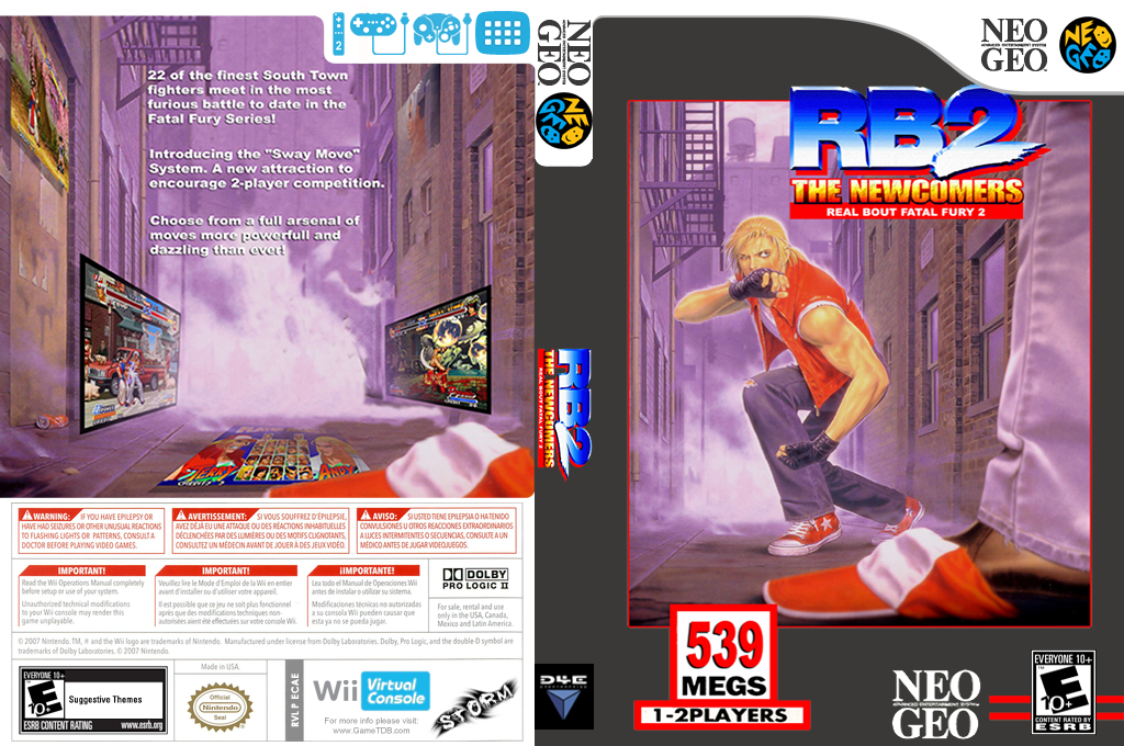 Real Bout Fatal Fury 2 - The Newcomers — box-texture (US)