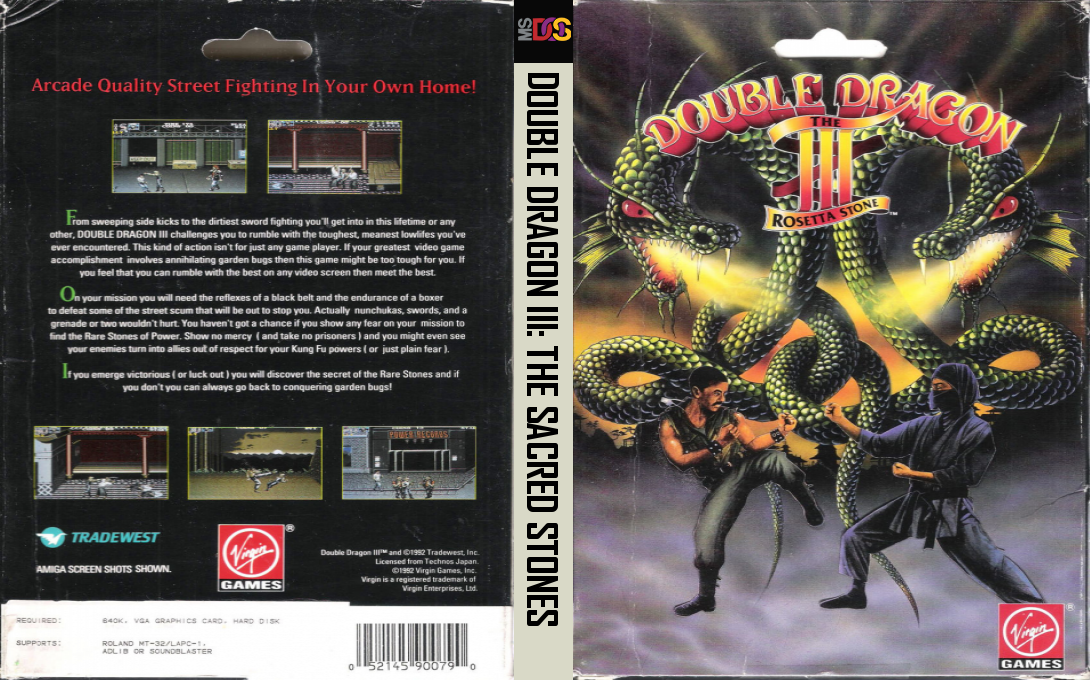 Double Dragon 3 - The Rosetta Stone — box-texture (US)