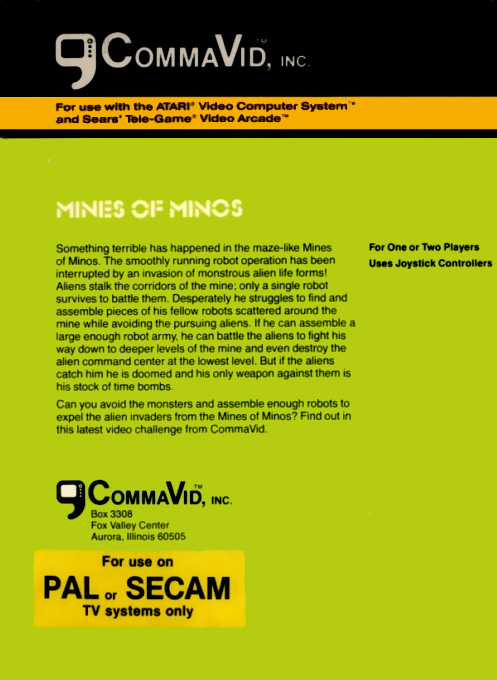 Mines Of Minos — box-2D-back (EU)