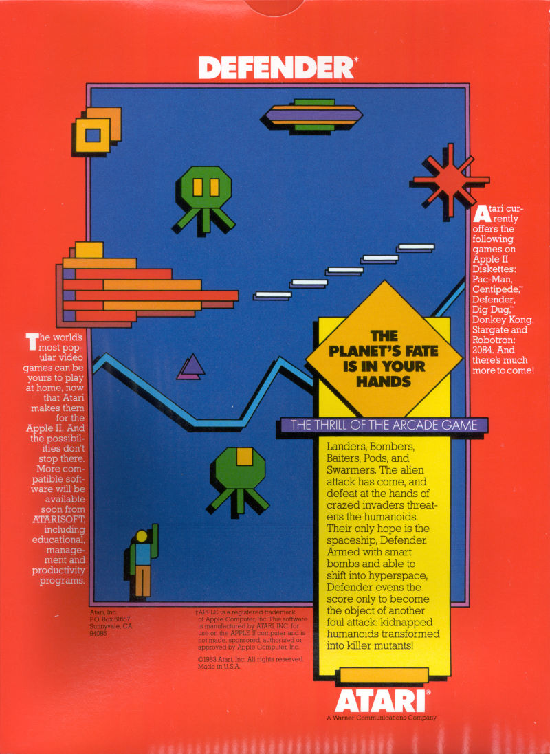 Defender — box-2D-back (US)