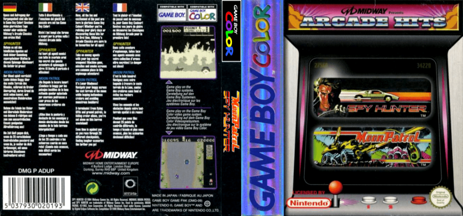 Arcade Hits - Moon Patrol And Spy Hunter — box-texture (EU)
