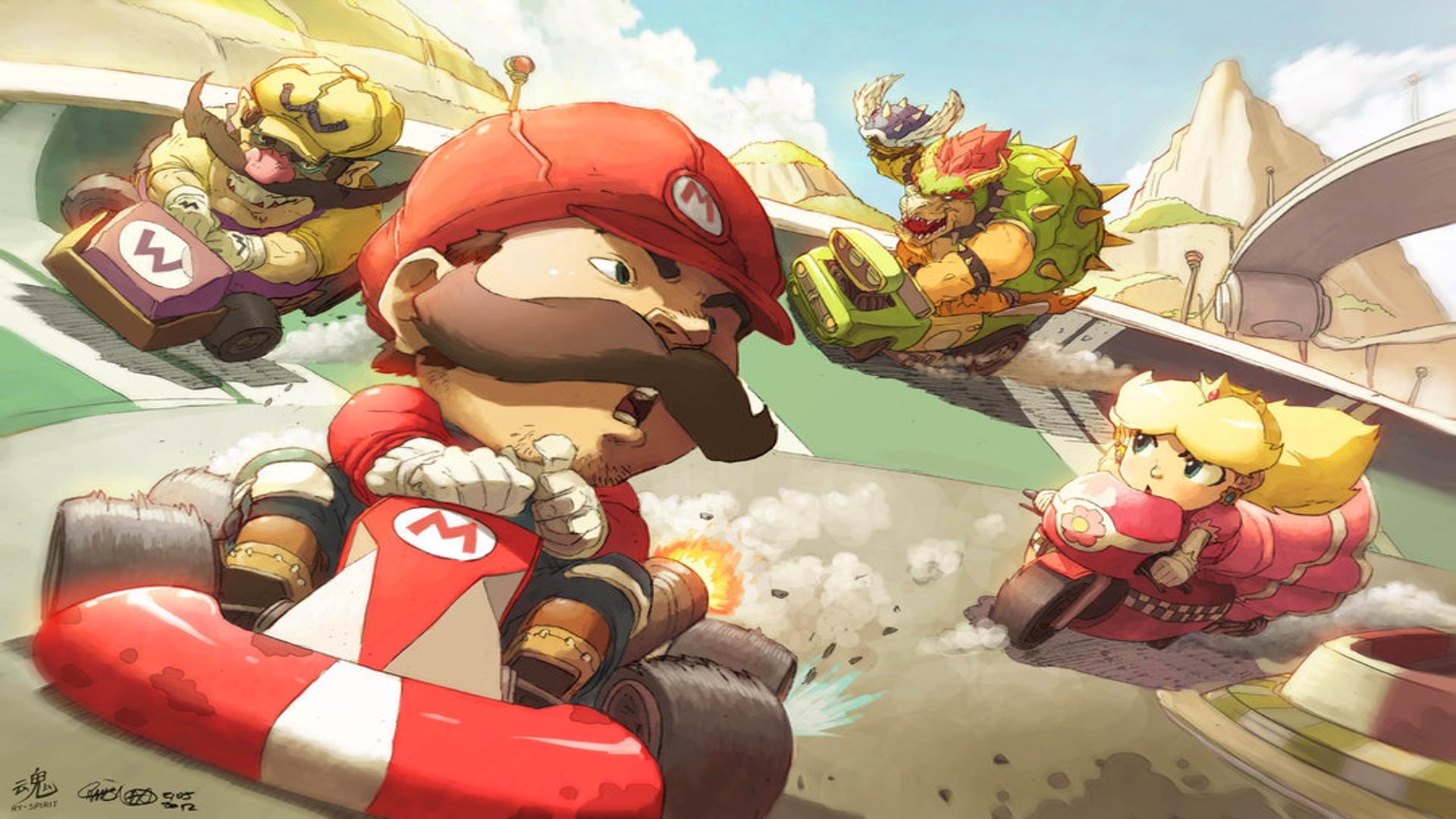 Super Mario Kart - Mario Kart R — fanart