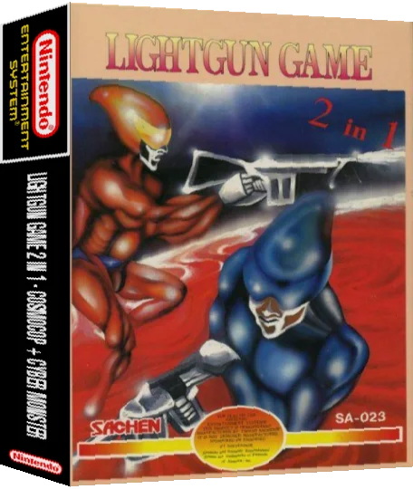 Lightgun Game 2 in 1 - Cosmocop + Cyber Monster — box-3D (TW)