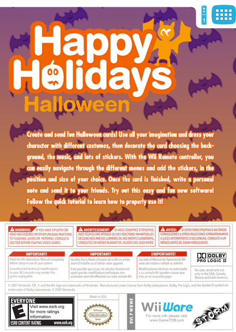 Happy Holidays : Halloween — box-2D-back (US)
