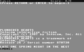 Plundered Hearts — ss (US)