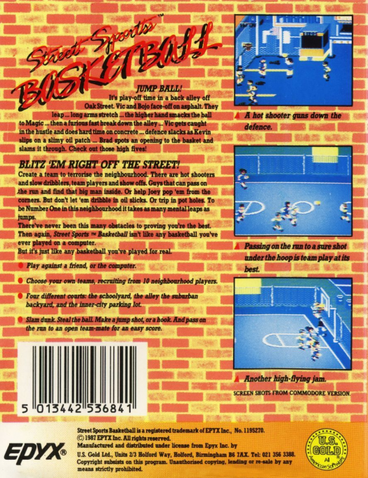 Street Sports Basketball — box-2D-back (EU)