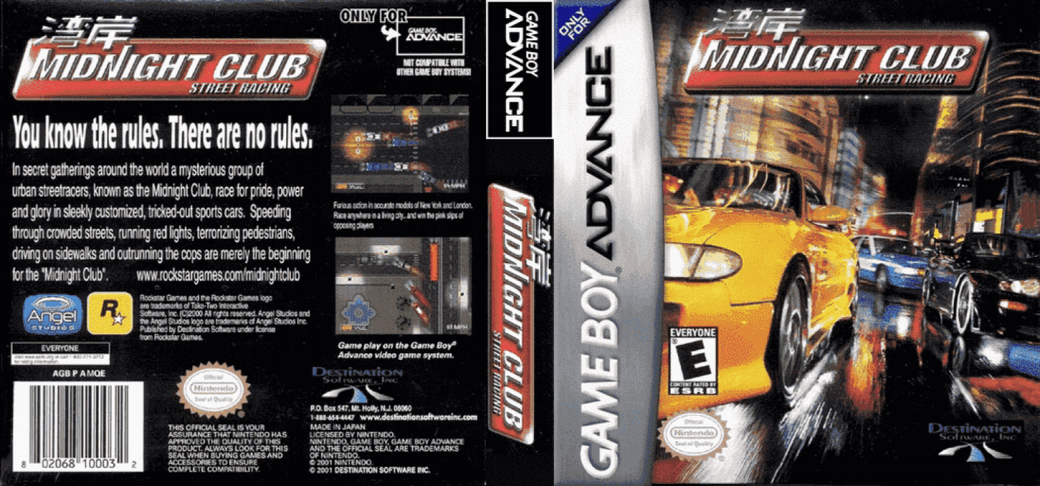 Midnight Club - Street Racing — box-texture (US)