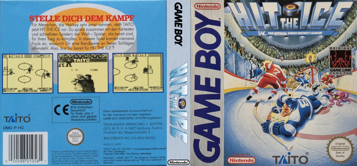 Hit The Ice - The Video Hockey League — box-texture (DE)