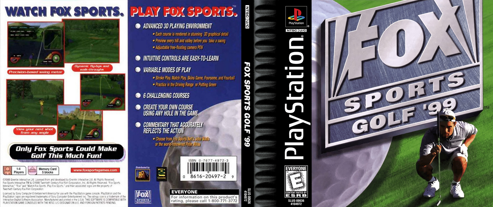 Actua Golf 2 — box-texture (US)