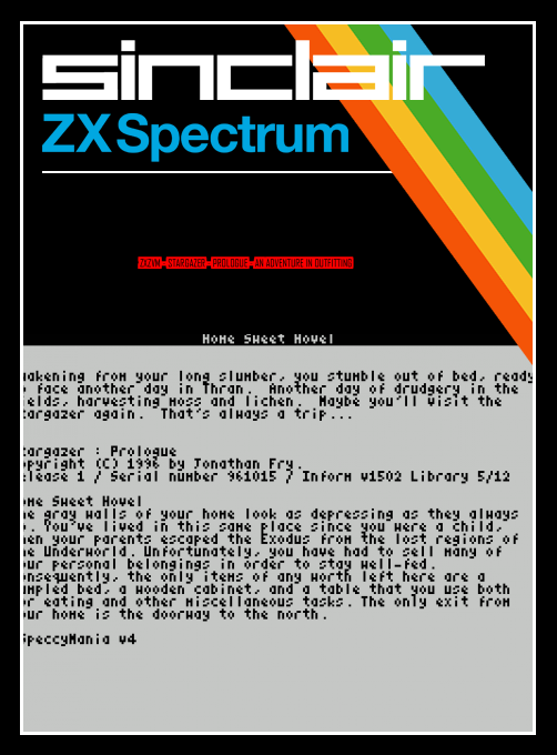 ZxZvm - Stargazer - Prologue - An Adventure in Outfitting box art