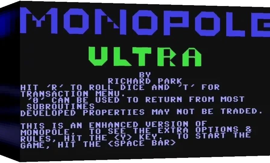 Monopole Ultra — box-3D (WOR)
