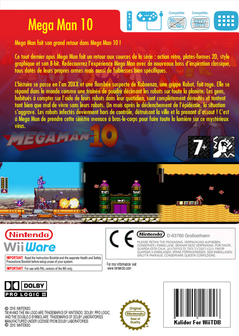 Mega Man 10 — box-2D-back (FR)